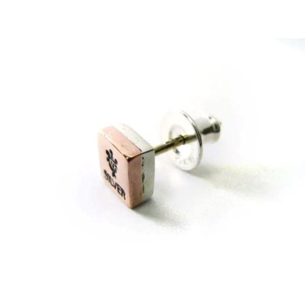 ビビファイ VIVIFY ピアス シルバー 2tone Stamp Pierce(square,copper)
