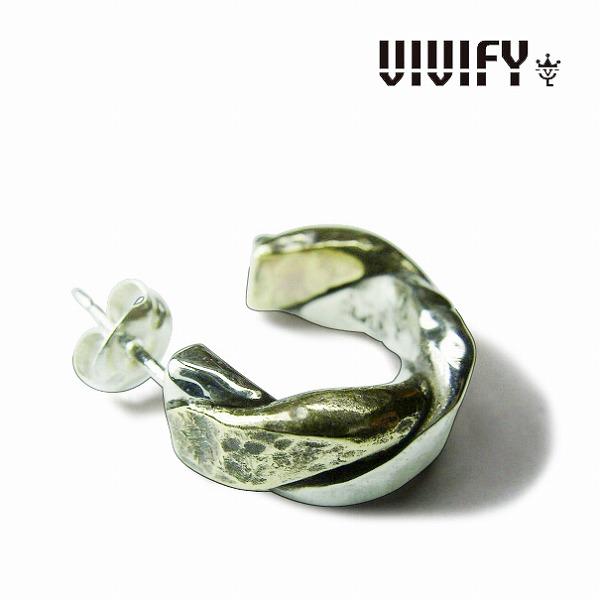 ビビファイ VIVIFY  ピアス　フープ　ツイストTwist & Press Pierce(Silver x Brass) 受注生産