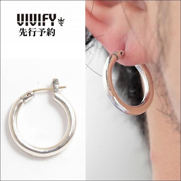 VIVIFY ビビファイ フープピアス シルバー Hoop Pierce/3mm VIVIFY（ビビファイ） ピアス フープピアス シルバーk18goldpost Hoop