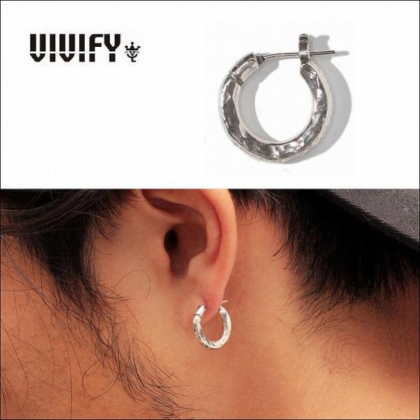 VIVIFY ビビファイ フープ ピアス シルバーThreeSides Hoop