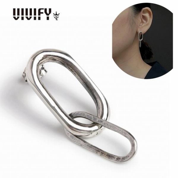 ビビファイ VIVIFY ピアス シルバー 2連 Link Pierce