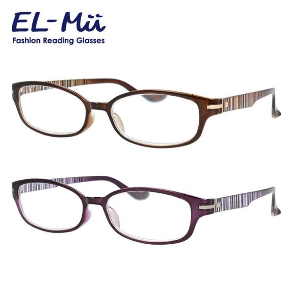 【ブランド】EL-Mii（エルミー）【品目】リーディンググラス（老眼鏡）【型番】EMR 302U 全2カラー 53サイズ度数：+1.00〜+3.50【フィッティング】アジアンフィット【シェイプ】オーバル【カラー】●1フレーム：Brown S...