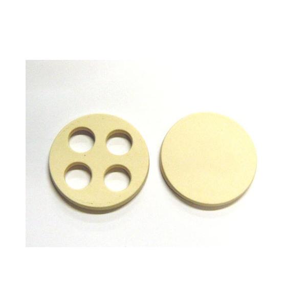 ガラス素材を詰めて焼成するグラスジュエル制作専用の素焼きモールドです。60mmΦ 厚さ約5mm（2枚重ねて約10mm) 16mmΦジュエル用