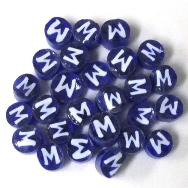 膨張係数104のミルフィオリです。ご自分のイニシャルなどお選びいただくのに便利です。