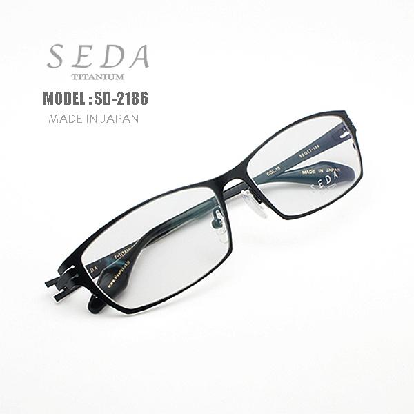 SEDA TITANIUM】SD-2186 度付きメガネ セダ 鯖江 日本製 メンズ ベータ 