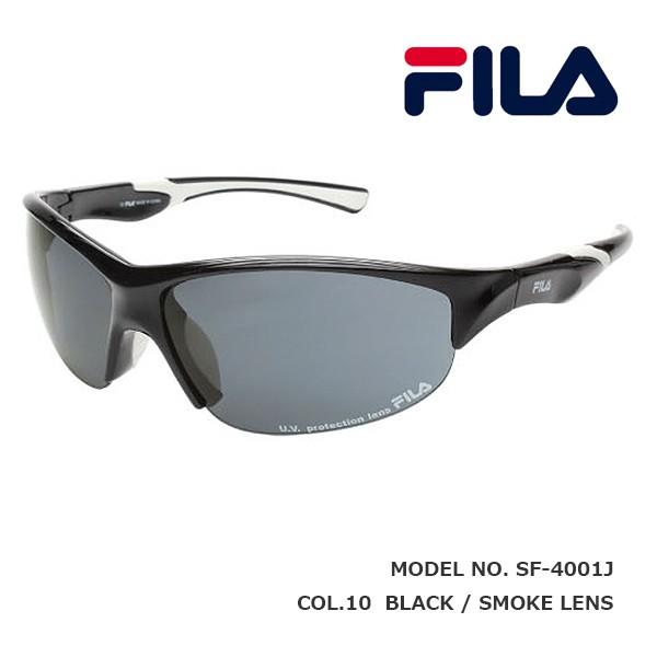 FILA フィラ スポーツサングラス SF-4001J ミラーレンズ ブラック 