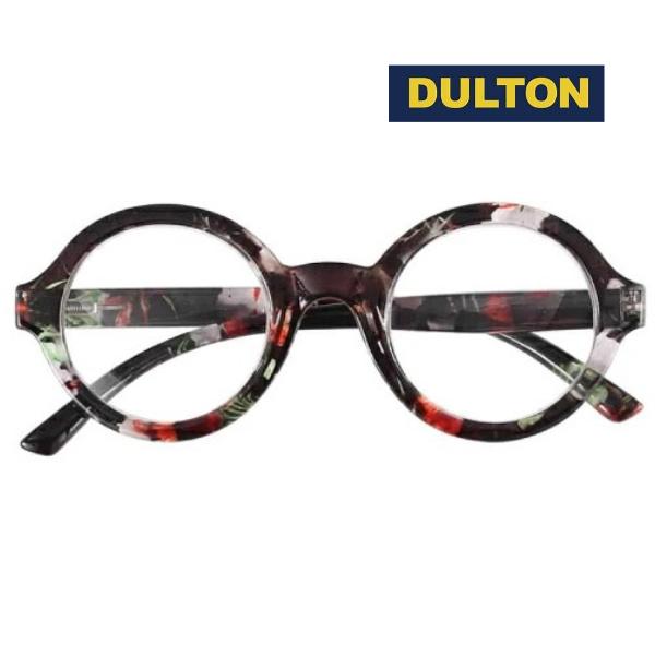 ダルトン リーディンググラス 老眼鏡 メガネ 専用クリアケース付 ブラックレッド DULTON