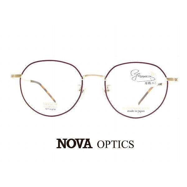 NOVA ノヴァ H-3101 RD22 唐橋ユミさんセレクト メガネ 眼鏡 サンデー 