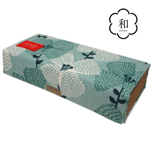 JHANDS 花柄 フラワー スクエア メガネケース ボタニカル ミント 京都洛