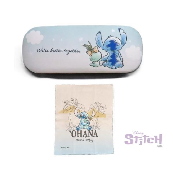 【在庫限り】残りわずかです！【配送について】無料ラッピングや日時指定、複数同梱包ご希望の場合は、定形外郵便での発送は出来ません。スティッチ&amp;スクランプ 水彩スケッチシリーズのメガネケース＆メガネ拭き♪★商品説明★[商品名] メガネケ...