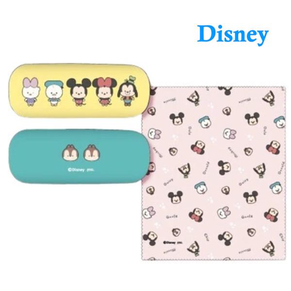 ディズニー ユルルン メガネケース クロス付き ミッキー ミニー Disney ハードタイプ