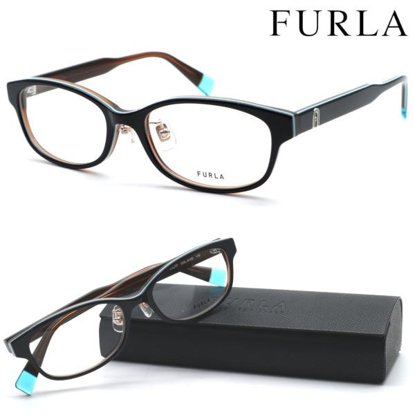 FURLA メガネ 度数入り オーバル 眼鏡 ハーフリム フルラ 美品 FURLA（フルラ） 【FURLA】フルラ メガネ VFU968J col.0V05 度付又は度