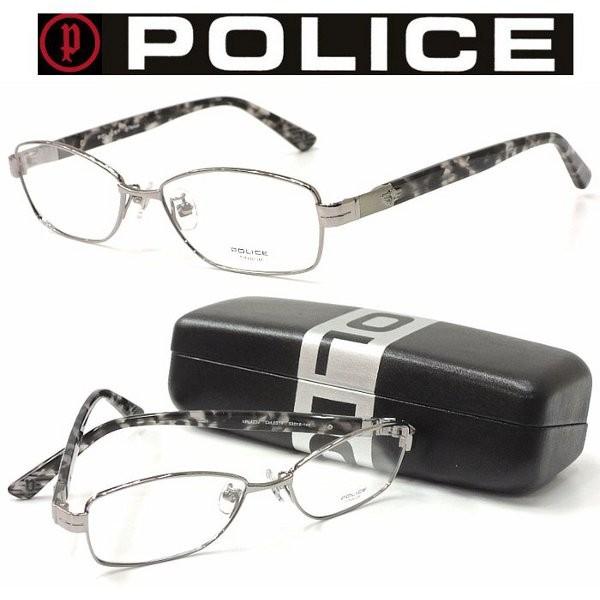 POLICE 【POLICE】 ポリス VPL423J col.0S14 メガネ 度無しダテメガネ 