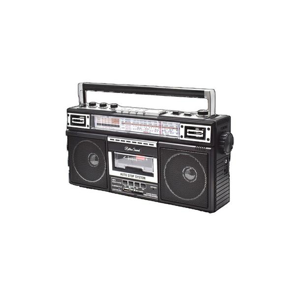 クマザキエイム レトロサウンド・ラジオ・カセット・レコーダー