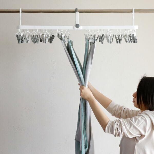 他サイト： CBジャパン　kogure　コグレ　The hangers　引っ張って取り込めるランドリーハンガー52Pの商品画像
