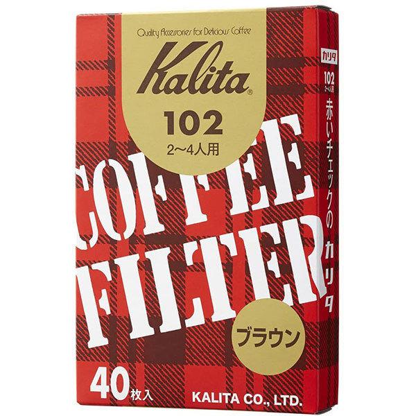他サイト： 【メール便対応】Kalita　カリタ　102ロシ　ブラウン　40枚　13143の商品画像