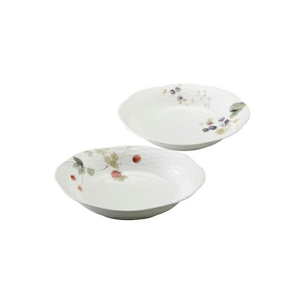 NARUMI　ナルミ　ルーシーガーデン　オーバルプレートセットアソート　23cm　2人用　96011-23065P　ギフト　カレー皿　使いやすい