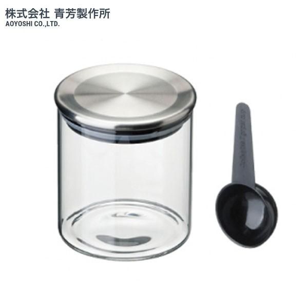 青芳製作所 スタンダードガラスキャニスター ステンレスリッド