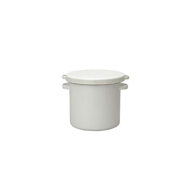他サイト： 野田琺瑯 ホワイトシリーズ　ラウンドストッカー　18cm　WRS-18の商品画像