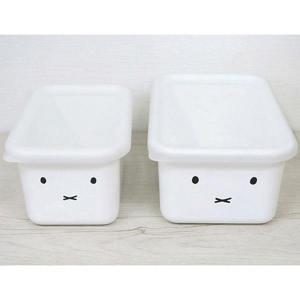 富士ホーロー ミッフィーフェイスシリーズ 深型角容器2点セット MFF