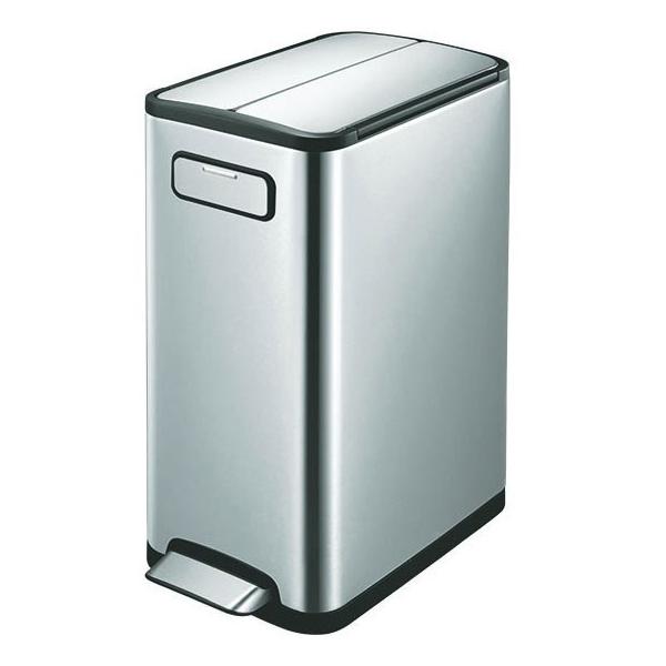 EKO ごみ箱 両開きステップビン ソフトクローズ EK9377MT-20L EKO エコフライ ステップビン EK9377MT-20L : グラスゴー - 通販