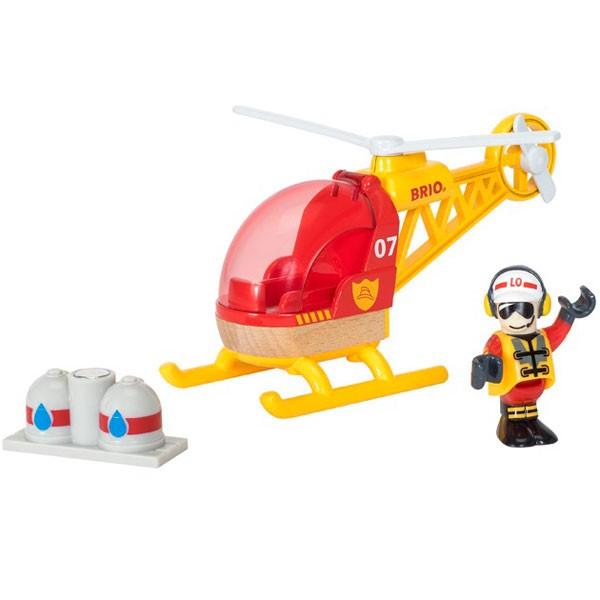 他サイト： BRIO　ブリオ　レールウェイ　レスキューヘリコプター　33797の商品画像