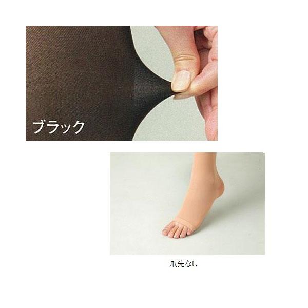 【メール便送料無料】リムフィックス　レックスフィット　医療用弾性ストッキング　薄手ハイソックス　爪先なし　弱圧　ブラック