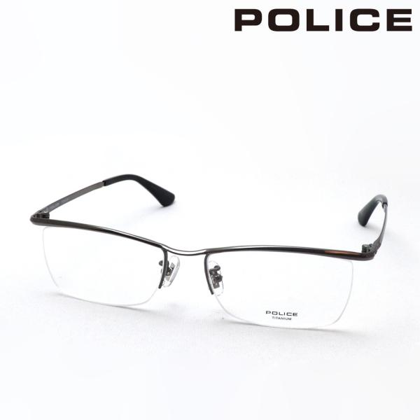 ボリス ポリス メガネ POLICE VPLG48J 0K59 TITANIUM チタニウム ハーフリム