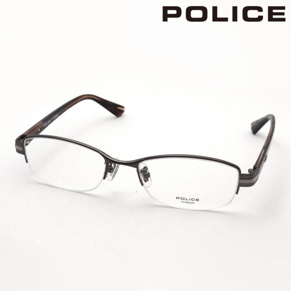 ポリス メガネ NewModel POLICE VPLM42J 0627 TITANIUM チタニウム ハーフリム