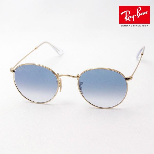 Ray-Ban ラウンドサングラス ブルーグラデーション　rb3447 Ray-Ban Ray Ban レイバン RB3447 002/3F 50 ROUND METAL