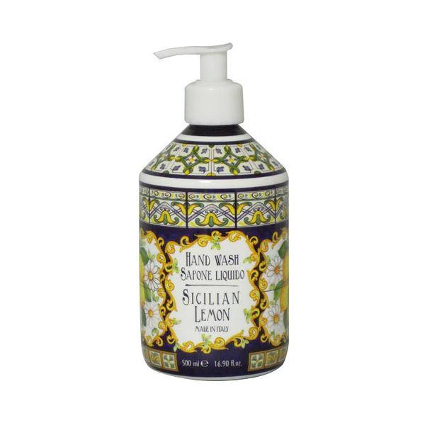 (Rudy)(La Maioliche)Liquid Soap500mL V`A(fB)(E}J)(Lbh\[v)(nhEHbV)(Sicilian Lemon)