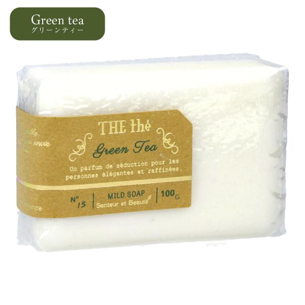 サンタール・エ・ボーテ THE tea マイルドソープ 100g グリーンティー Senteur et Beaute