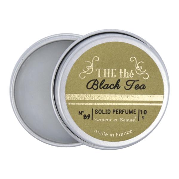 Senteur et BeauteTHE the誰かと分かち合いたくなるような、心地よいティーフレーバーをお届けします。素朴なクラフト紙にゴールドのラインが輝くデザインは日常使いだけでなく、ギフトにも最適です、練り香水10gノンアルコールで...