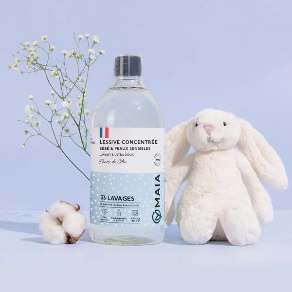 MAIA 【マイア】 ランドリーソープ (ベビー&敏感肌向け) 1000ml コットンフラワー