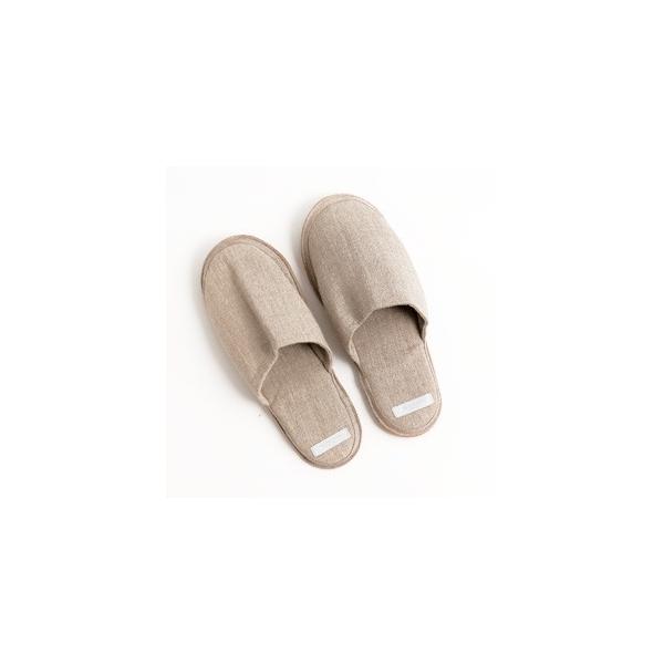 フォグリネンワーク リネンスリッパ Mサイズ ナチュラル ナチュラルは色ブレあり リトアニア製 fog linen work