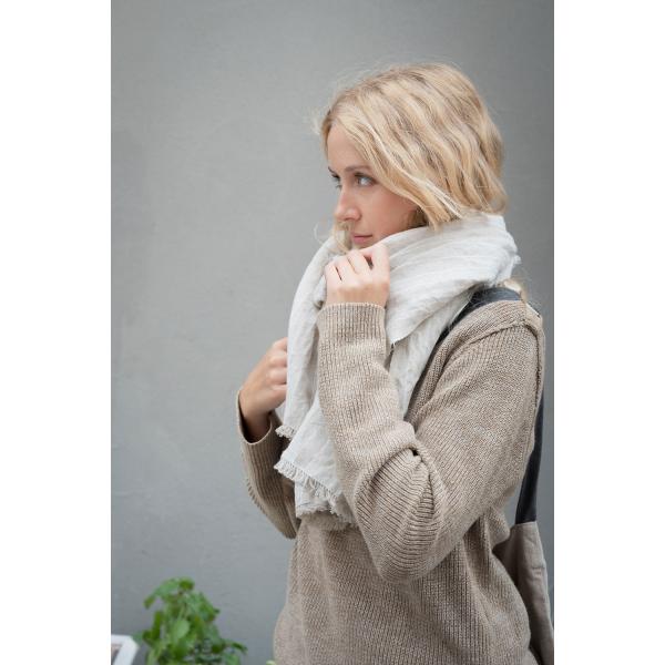 フォグリネンワーク トゥズ フリンジスカーフ ライリー fog linen work　リネン生地
