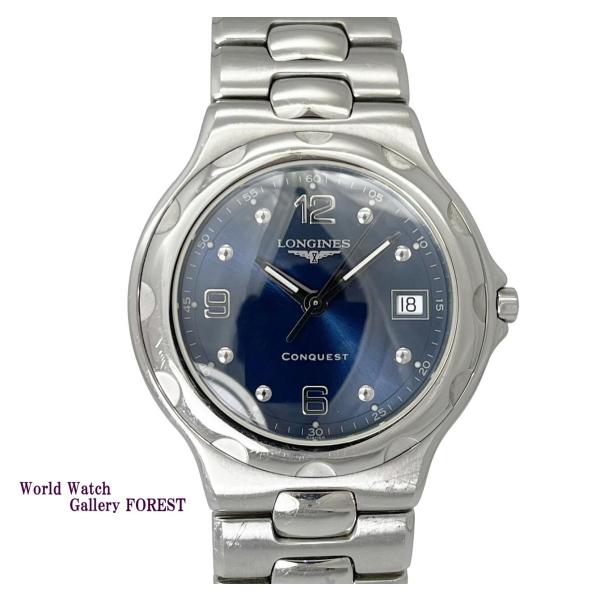 LONGINES ロンジン コンクエスト 中古 メンズ腕時計 L1.631.4 ラウンド