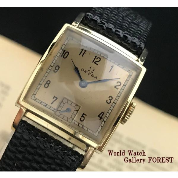 オメガ　OMEGA ミリタリー アンティーク 手巻き 稼働品 OMEGA（オメガ） スクエア カレ WW2 14K Gold Filled ミリタリー 中古