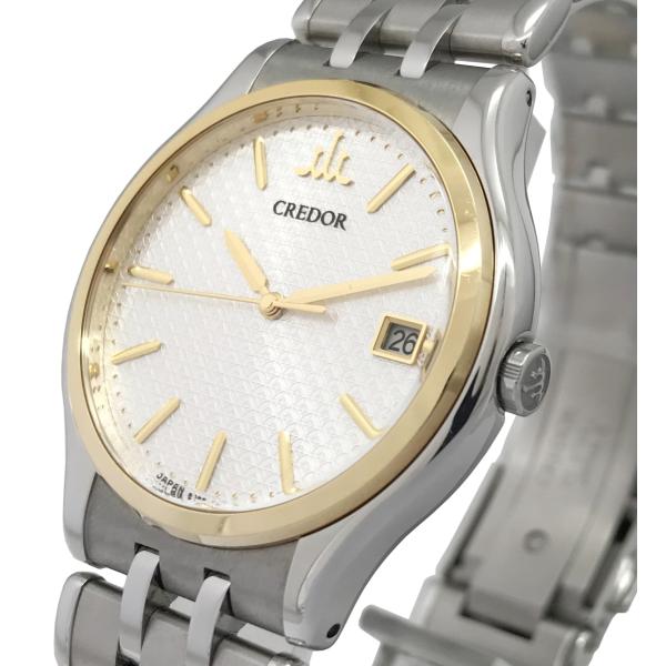 SEIKO セイコークレドール 8J86-7A00 18KT/SS 余りコマ3個 CREDOR クレドール シグノ 8J86 7A00 18K SS セイコー SEIKO クオーツ