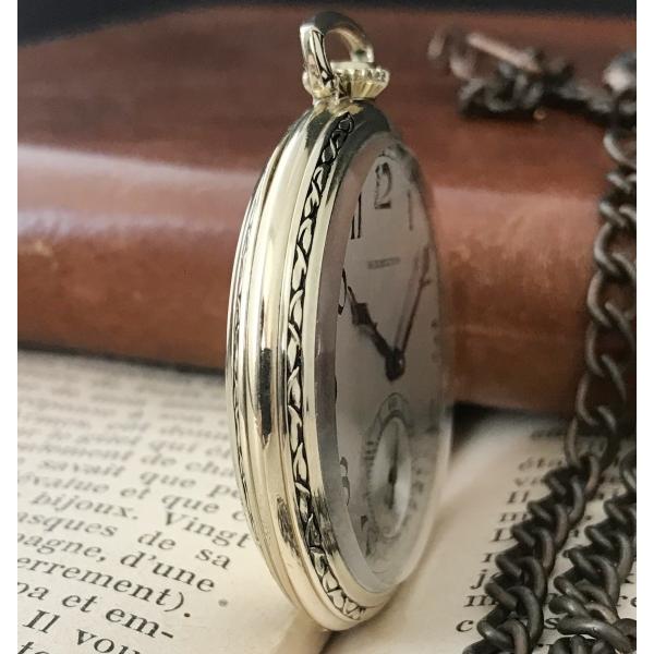 ハミルトン アンティーク 懐中時計 彫刻ケース 手巻き 1927s : 時計