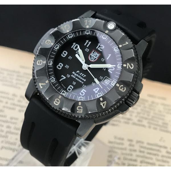 【稼働品】 ルミノックス LUMINOX F-117 3400 ナイトホーク ルミノックス LUMINOX F-117 ナイトホーク 3400シリーズ 43mm