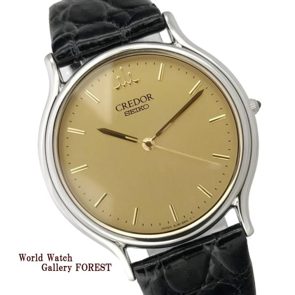 CREDOR クレドール 8J81 6A30 SS レザー セイコー SEIKO