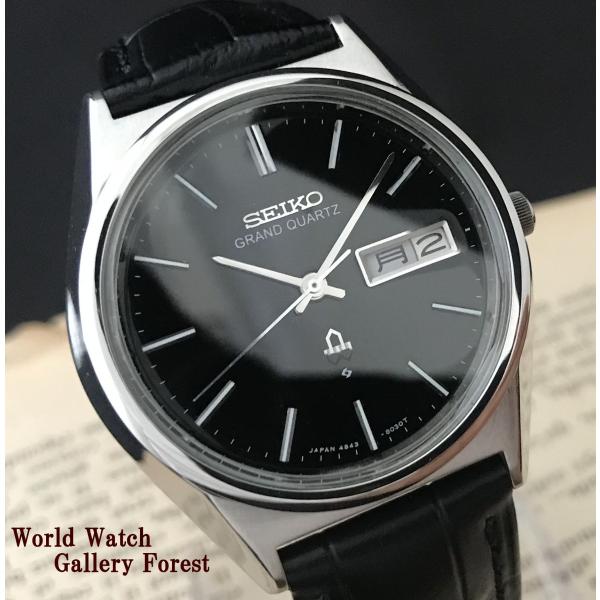 【稼働品】SEIKO グランドクォーツ シルバー 腕時計 4843-8041 Grand Seiko 仕上げ済み グランドクオーツ セイコー SEIKO 4843 8041