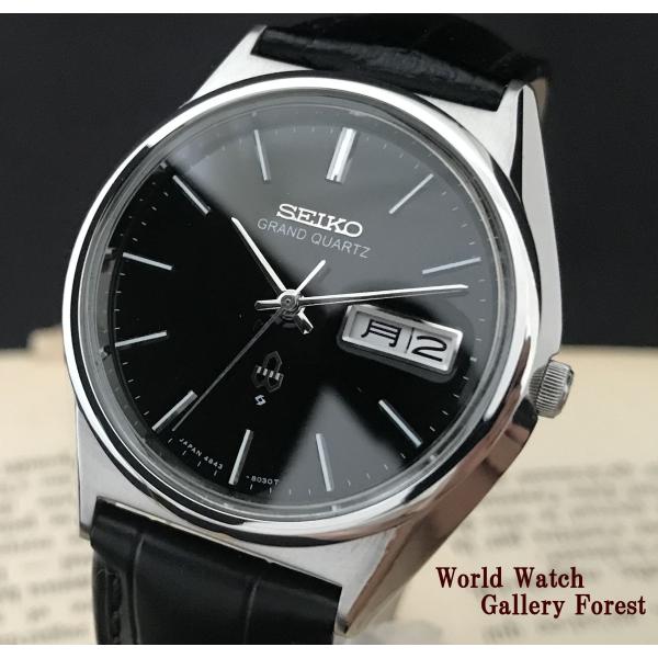セイコー グランドクォーツ 腕時計 メンズ 4843-8040 動作品 Grand Seiko 仕上げ済み グランドクオーツ セイコー SEIKO 4843 8041