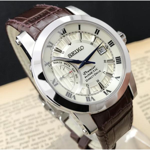 セイコー　プルミエ　ビッグデイト　電池交換済！　美品！！ SEIKO セイコー Premier プルミエ 7N39-0CA0の電池交換