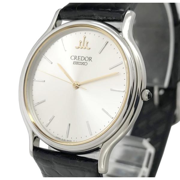 CREDOR クレドール 8J81 6A30 SS レザー セイコー SEIKO