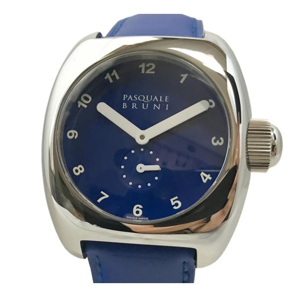 【美品】PASQUALE BRUNI パスクアーレ・ブルーニ レザーベルト SEAMASTER 新品【PASQUALE BRUNI(パスクワーレ ブルーニ)】自動