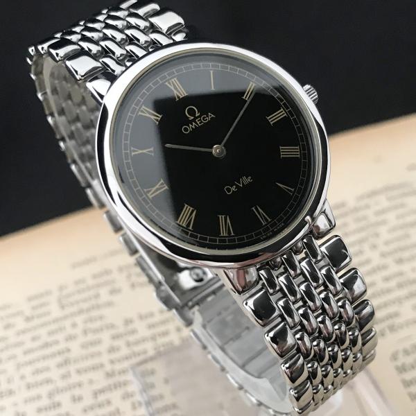 超美品再入荷品質至上 仕上げ済み オメガ Omega デビル クオーツ メンズ腕時計 アンティーク ラウンド ヴィンテージ