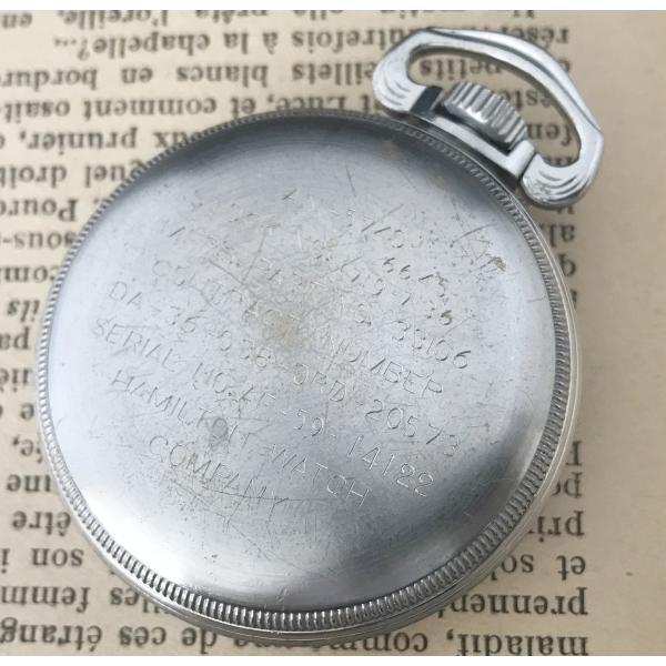 HAMILTON（ハミルトン） OH済 ミリタリー GCT ww2 懐中時計 4992B