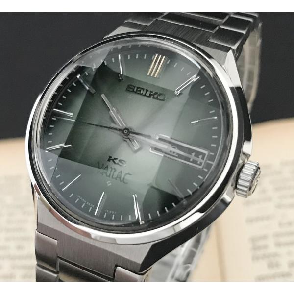 動作確認済　KS　キングセイコー　自動巻き　時計　バナック　デイデイト キングセイコー バナック 5626-7180 亀甲型9面カットガラス 自動巻 OH